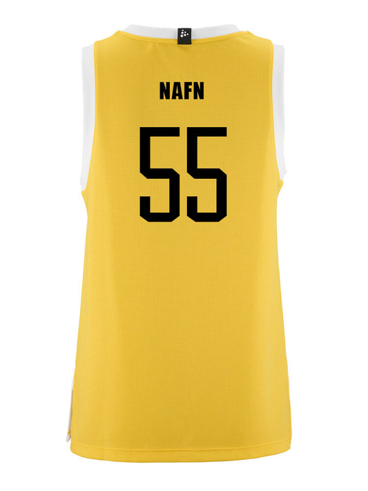 Körfuboltatreyja - Gul með svörtum merkingum