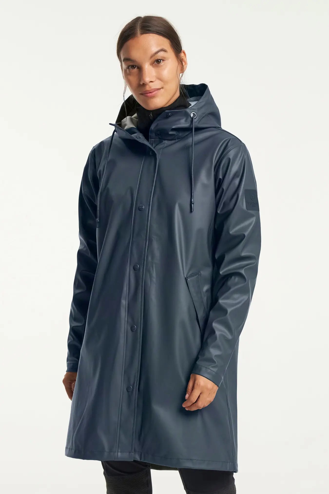 TENSON - Apelviken PU Raincoat Women - Dark Blue - M