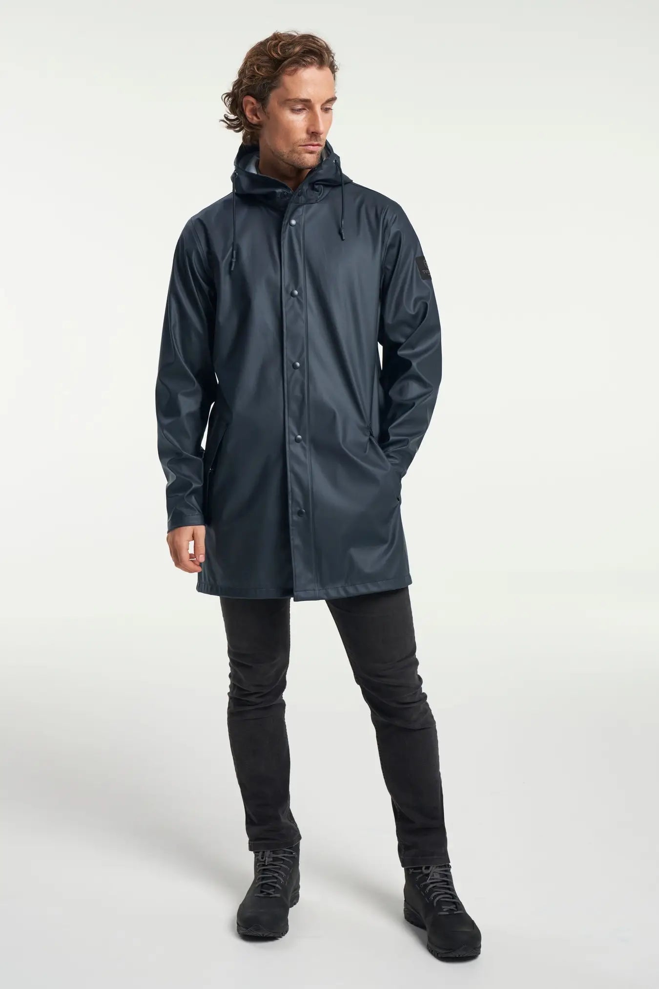 TENSON - Apelviken PU Coat - Dökk blá - M