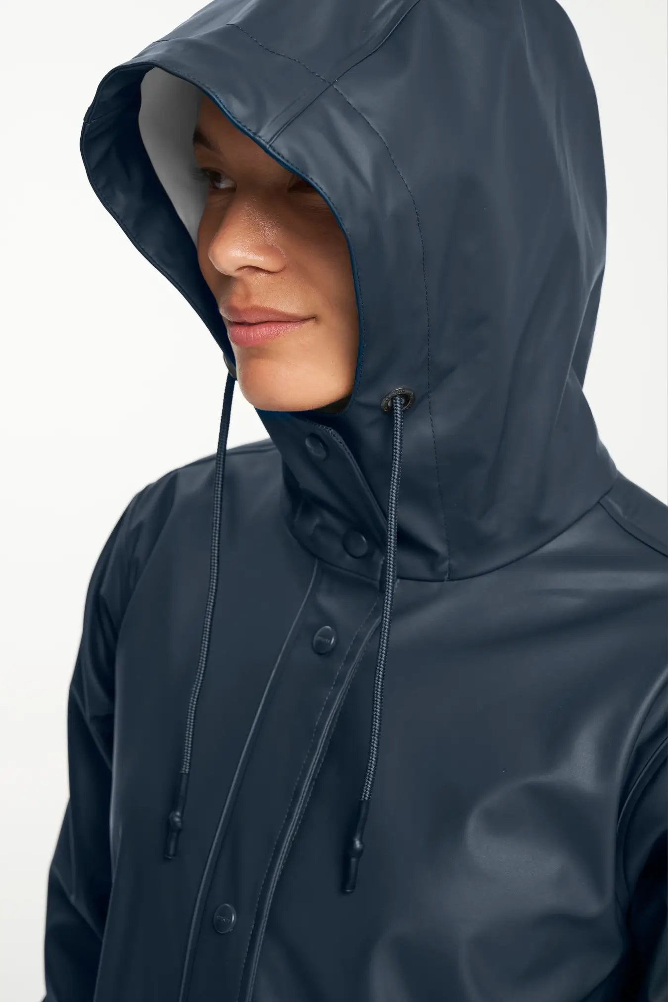 TENSON - Apelviken PU Raincoat Women - Dark Blue - M