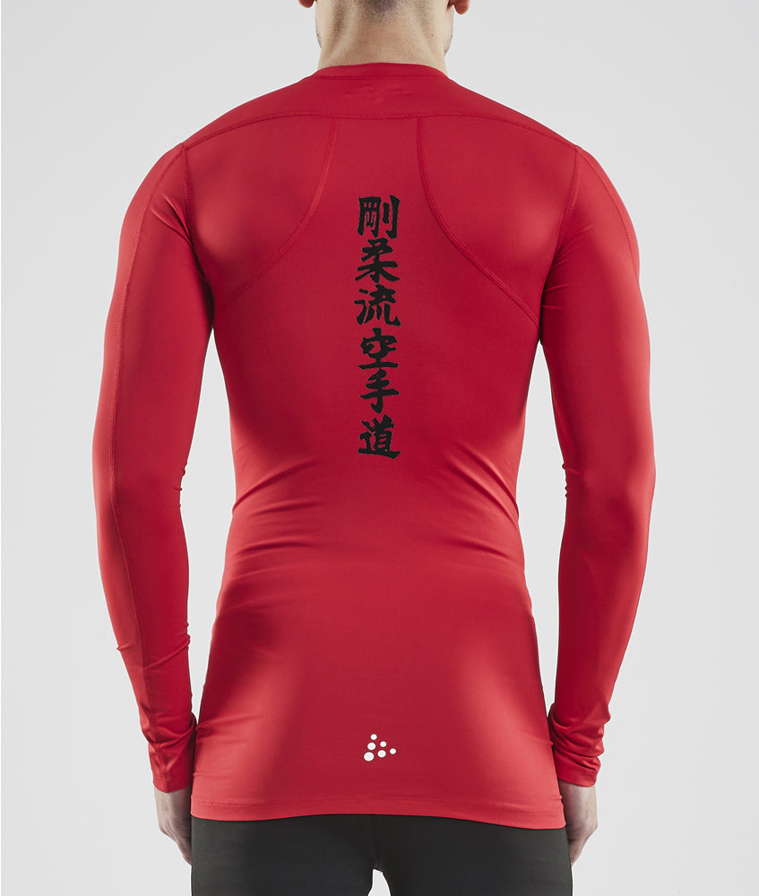 Karatefélag Akureyrar - Síðerma compression bolur - Rauður