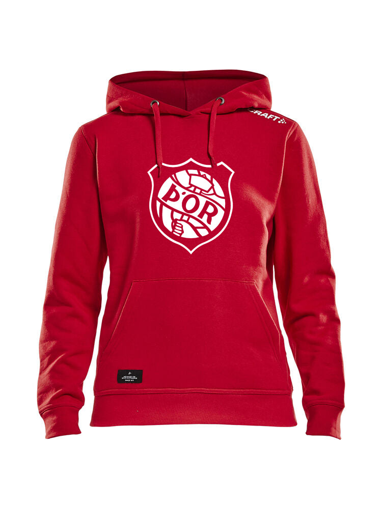 ÞÓR - Hettupeysa - stórt lógó - dömusnið Small