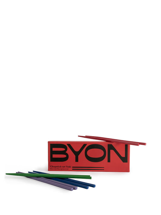 Chopstick set Yaki 4 set/box - Blue/green/lilac/red