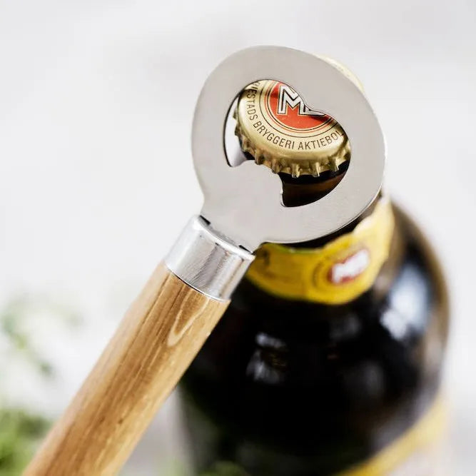 Oval Oak bottle opener